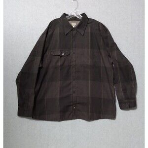 Mountain Hardwear Shirt Mens 2XL Gray Plaid Button Down Long Sleeve Outdoor